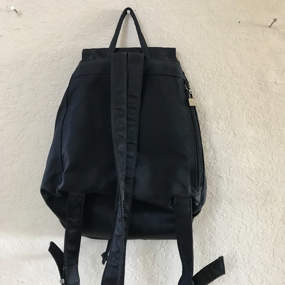 Vintage Perlina nylon black mini packback